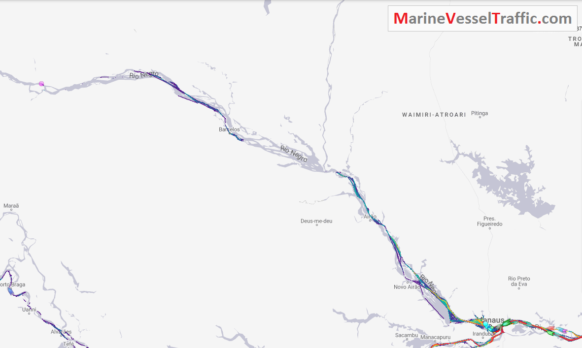 Live Marine Traffic, Density Map and Current Position of ships in NEGRO RIVER